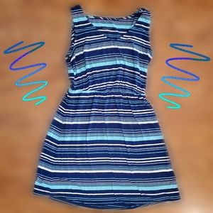 Blue striped Merona dress Size S